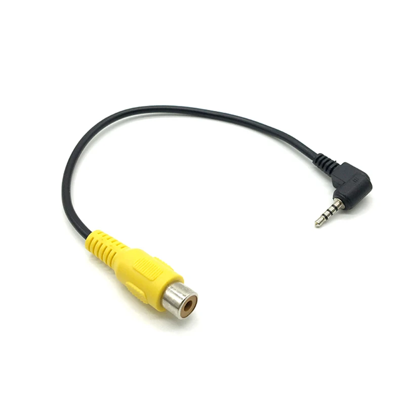 

2.5mm Stereo AV Jack Male Plug To RCA Female Adapter AV In Video Cable Converter for GPS and Rear Camera
