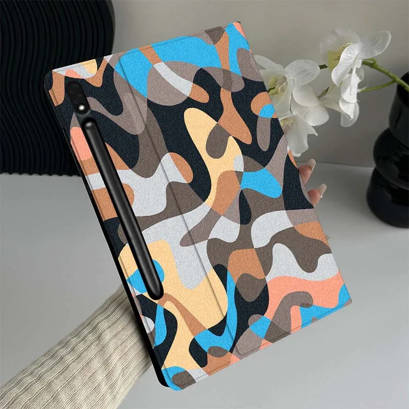 

Чехол для планшета с абстрактным красочным узором для Samsung Galaxy Tab S7 S8 S9 S10 FE Lite, подарок