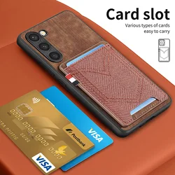 S24 S25 Ultra Magnet Case For Samsung Galaxy S25 Edge S24 S23 S22 S21 S20 FE Note 20 Ultra 10 Plus Wallet Card Slot Case Cover