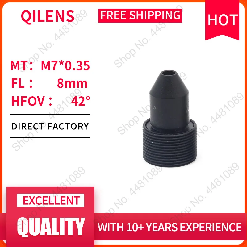 QILENS M7 LENS FL 8mm pin hole lens with Aperture F1.6 Mini CCTV HD 2.0Megapixel Lens for security cameras lens