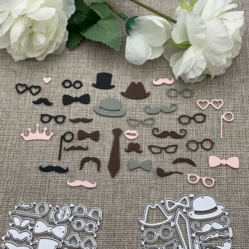 Hat & Bow Tie Collecti Metal Cutting Dies Stencils For DIY Scrapbooking Decorative Embossing Handcraft Die Cutting Template Mold