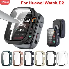 Glass+Case for Huawei Watch D2 Screen Protector Anti-scratch Film Bumper Protective PC Cover for Huawei Watch D2 Accessories