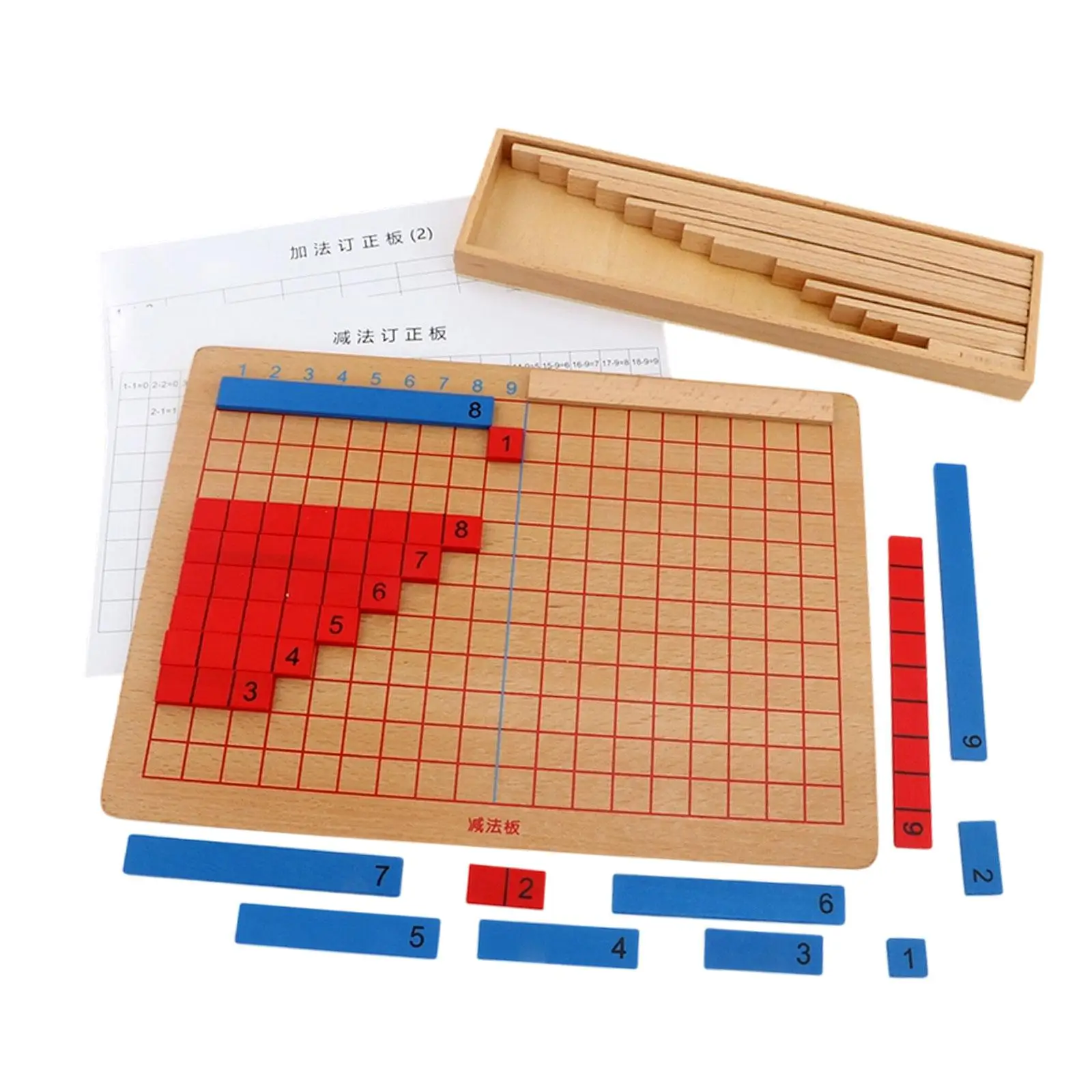 Planche d'addition et de soustraction, jouets sensoriels, outils pédagogiques, matériel de jouets mathématiques