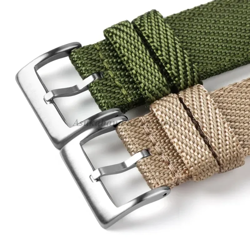 18mm 20mm 22mm Nylon Canvas Watch Strap Men Women For Samsung For Huawei For Omega For Seiko Quick Release Bracelets Accessories image 3