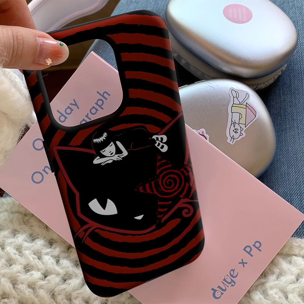 القوطية القط غريب الأطوار آيفون 17 يجب أن يكون لديك جراب هاتف آيفون 17 16 15 14 13 12 11 برو ماكس زائد طبقة مزدوجة الغطاء الخلفي