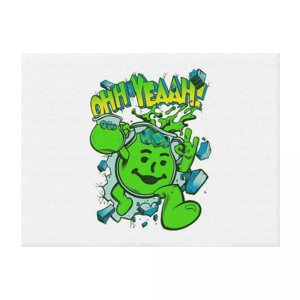 

OHH YEAH! Kool Aid Man Lime Throw Blanket Luxury St Baby cosplay anime blankets ands Blankets