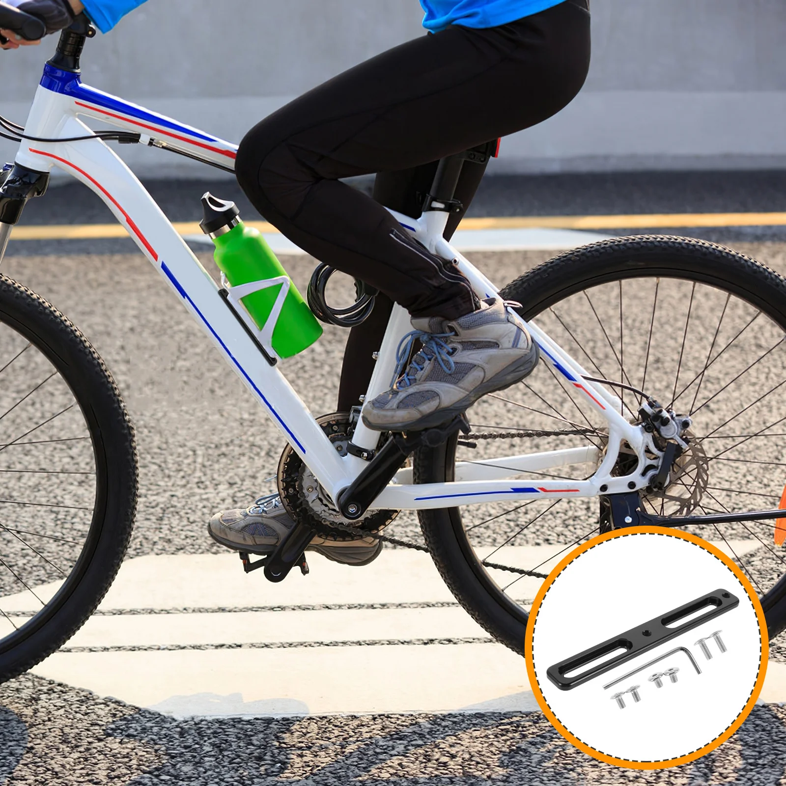 

1Set Adjustable Bike Bottles Cage Adapter Extension Bracket for Bicycle Water Bottle Holder Road Mountain Bicycle Cage Holder