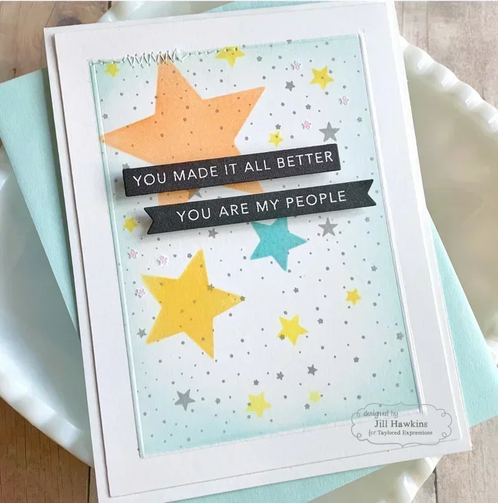 Stencil For DIY Scrapbooking Crafts Maker Photo Album Template Handmade Decoration Five-pointed Star