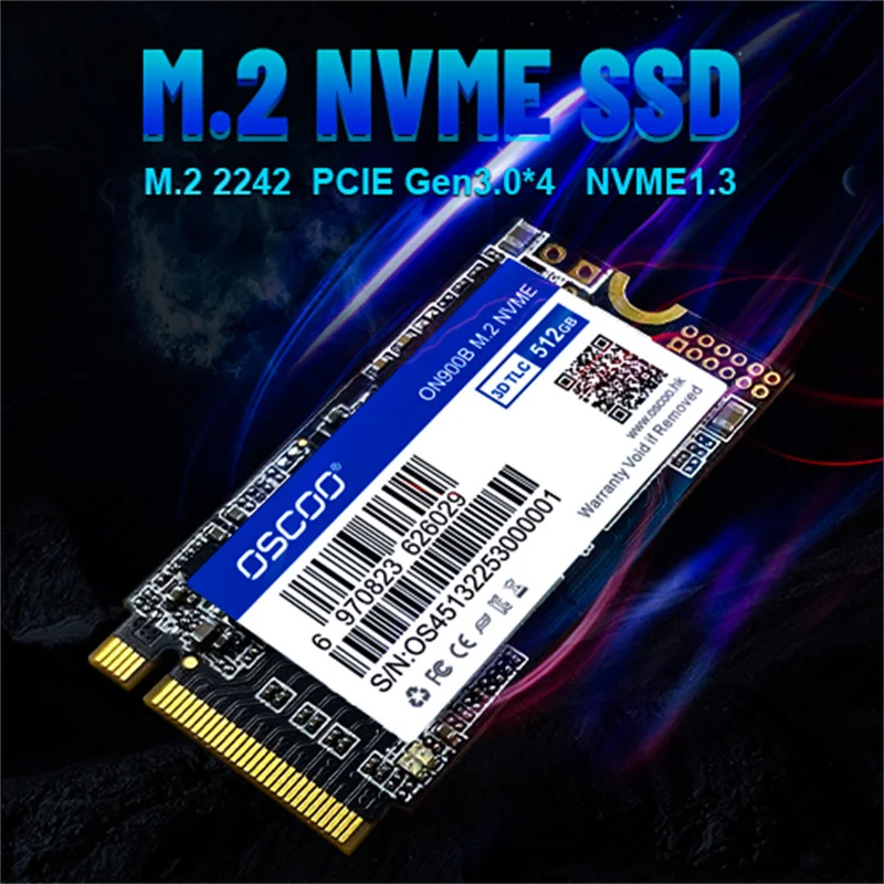 Твердотельный накопитель OSCOO M2 PCle NVME, жесткий диск SSD 512 ГБ 1 ТБ 256 ГБ PCle Gen3X4 для настольного ноутбука, ПК Macbook