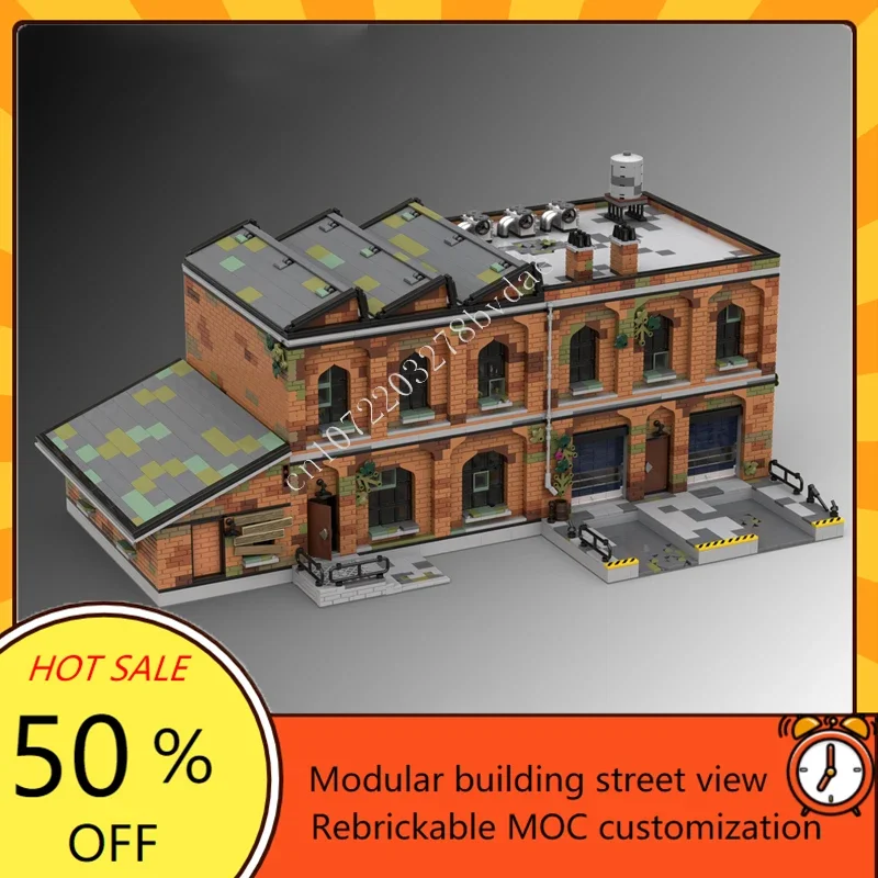 

7151PCS Old Warehouse Hot City Selling MOC StreetView Architecture Puzzle DIY Birthdayal Assembly Model Toy Christmas Gift