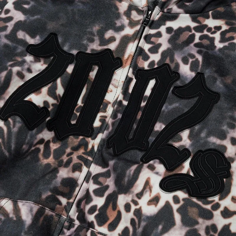 الرجال السترات الشتوية معطف الفهد رشاقته أفخم الدافئة سترات خمر المتضخم الهيب هوب مبطن الستر أبلى #5