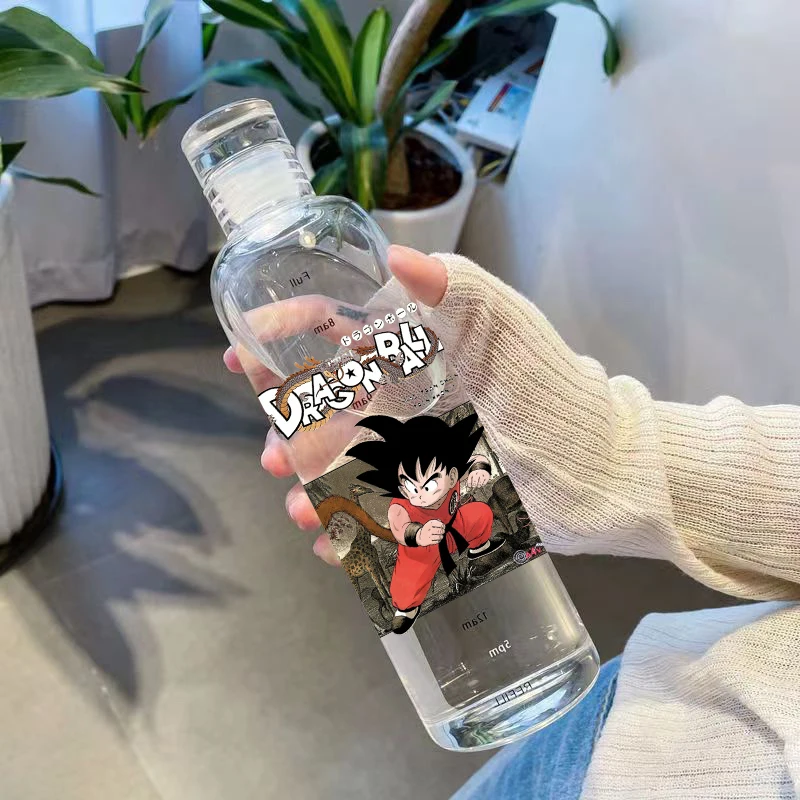 500ml Anime ONE PIECE Luffy Water Bottle Large Capacity Plastic Sports Water Bottle Portable Leak-proof Drinking Bottle Gifts