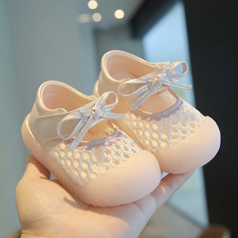 Summer Girl Shoe New Comfort Soft Soled Kid Shoes Breathable Non Slip Casual Sandals Soft Soled Flat Exquisite Princess Shoe