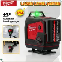 Milwaukee 4D Self Leveling 16 Lines Laser Level 360° Horizontal And Vertical Cross Green Light Self-Leveling Tools