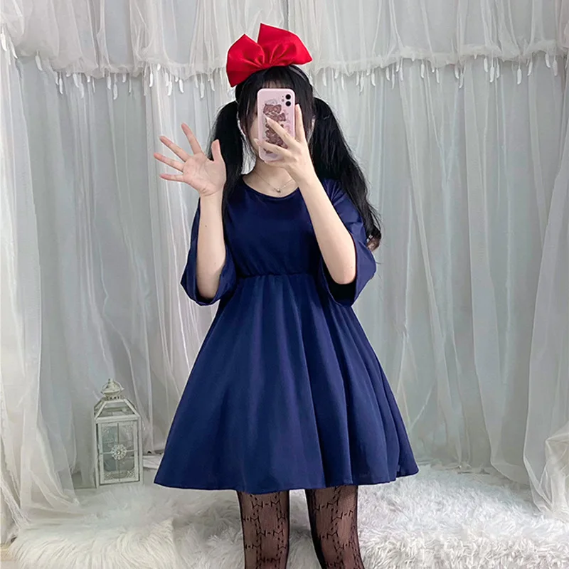 Disfraces de Halloween de Anime para niños y adultos, disfraces de Kiki, vestido de bruja para mujeres, Hayao Miyazaki Kiki, fiesta, juego de rol, vestido elegante