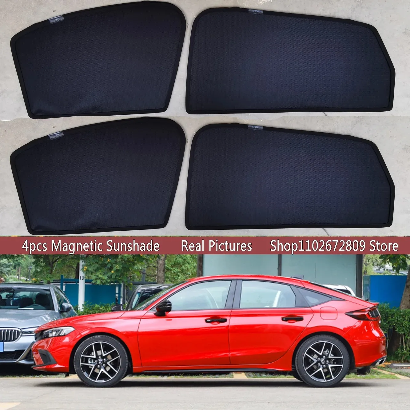 

Магнитная солнцезащитная шторка на лобовое стекло для Honda Civic Sedan/Hatch 11-го поколения 2022-2026 (2024) – Аксессуары