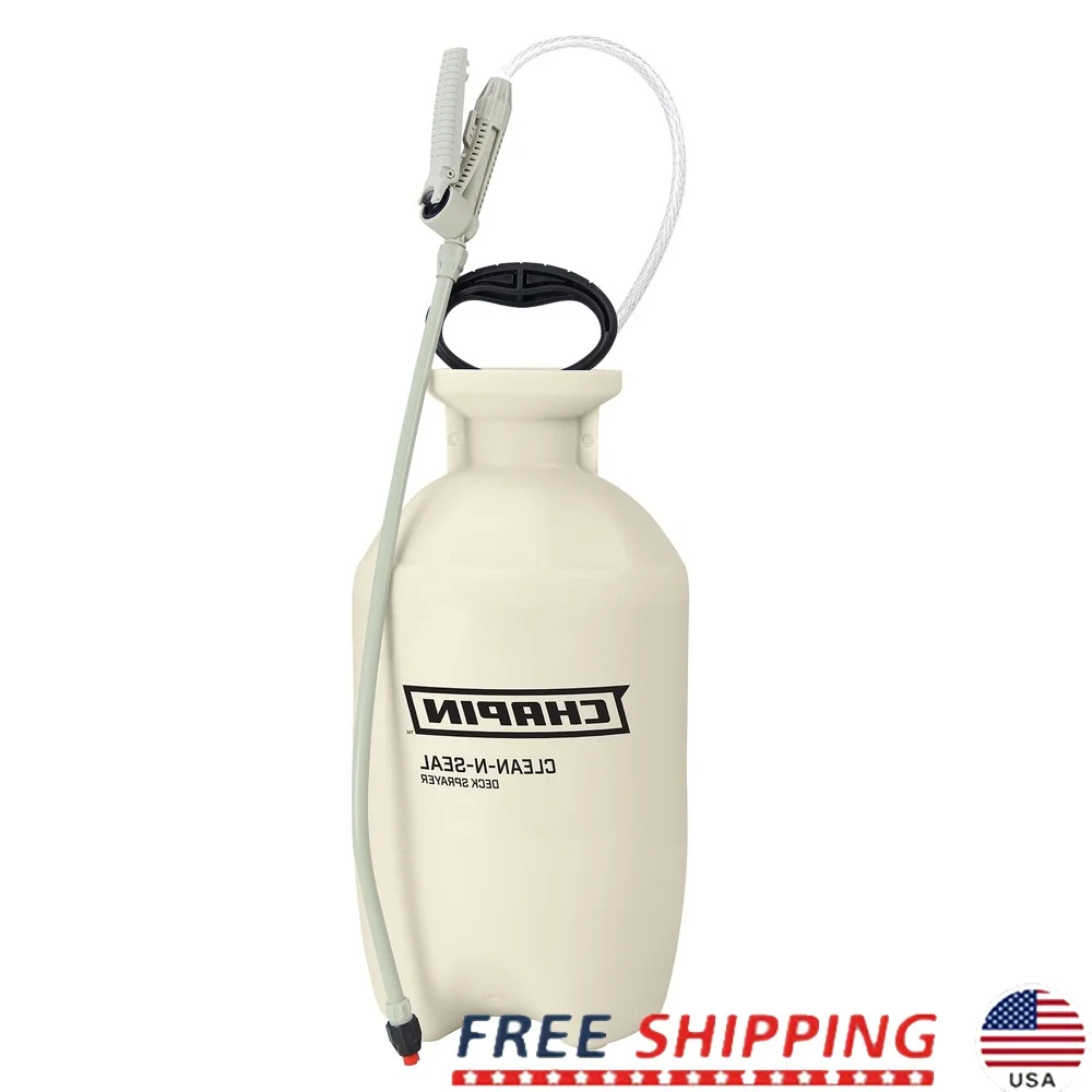

2 Gal Chemical Safe Sprayer Garden Hand Pump Translucent Tank Easy Fill Nozzles Durable Hose Continuous Spray Ergonomic Handle