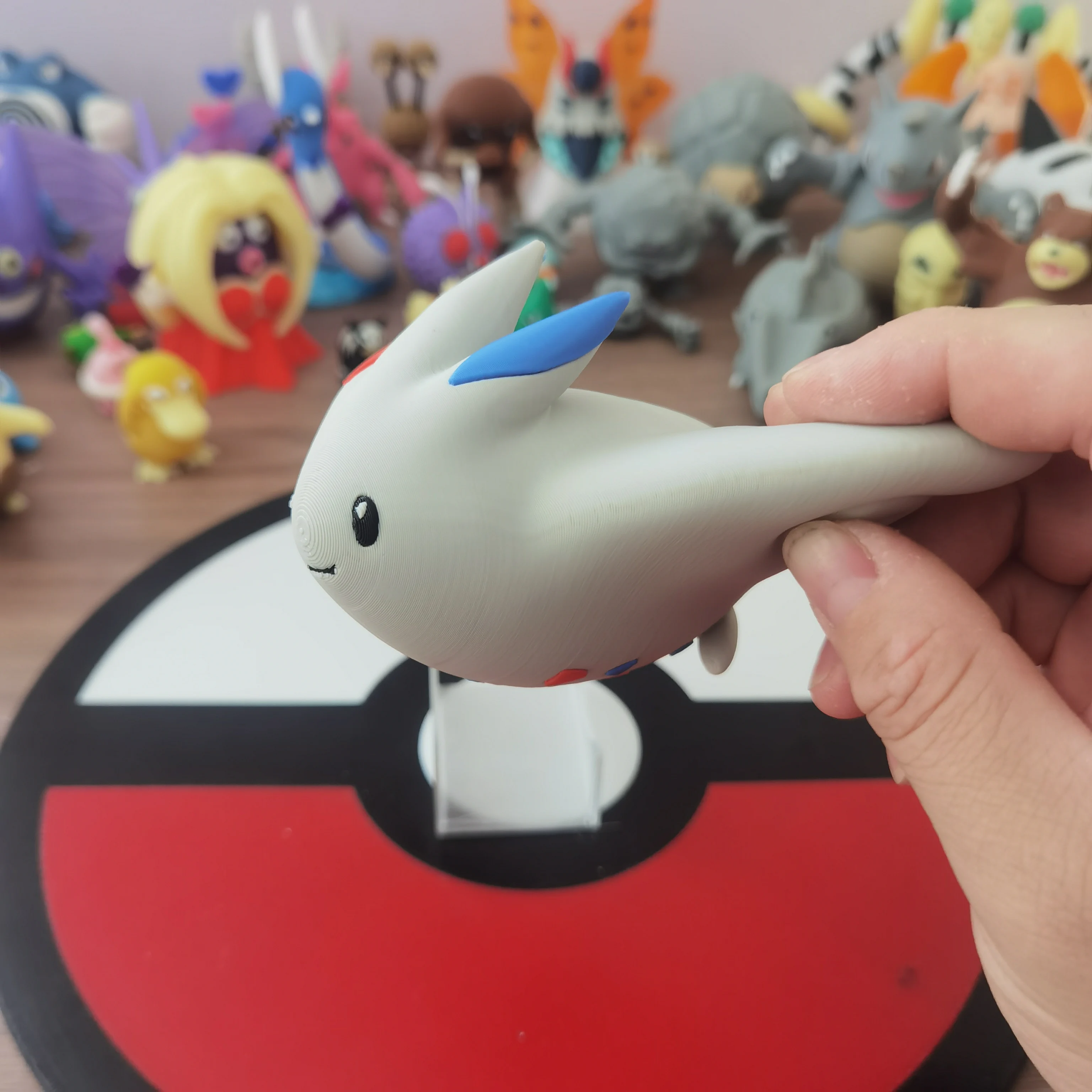 New Anime Togekiss Figure Proportion World 1:20 Diy 3D Printing Model Cute Cartoon Character Desktop Children Halloween Toy Gift