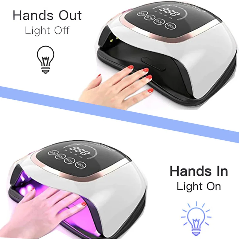 84W UV LED lampada per unghie Touch Screen asciugacapelli per tutti gli smalti per Gel con Display LCD lampada polimerizzante professionale per Manicure