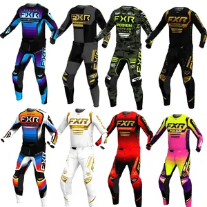 Jersey Off Road Motorcycle Set, Motocross Combo, Dirty, Orange und Yellow, Podium FXR, MX Gear Set, 2023.08 12 Hauptverkäufe Orangen Kleidung - №3