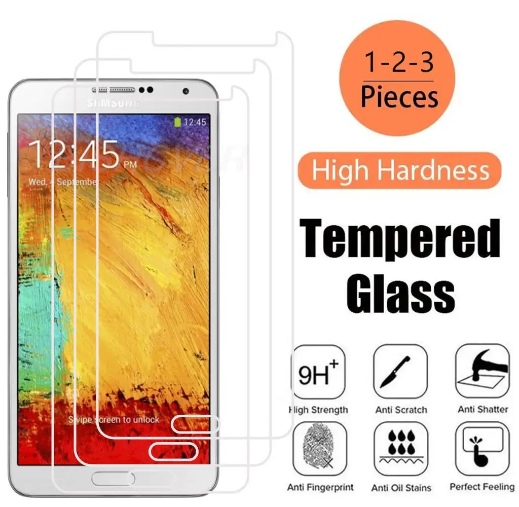 Tempered Glass For Samsung Galaxy NOTE 3 Note3 Neo Lite N9000 N9005 N7505 N7506 N7508 Screen Protector Protective Film