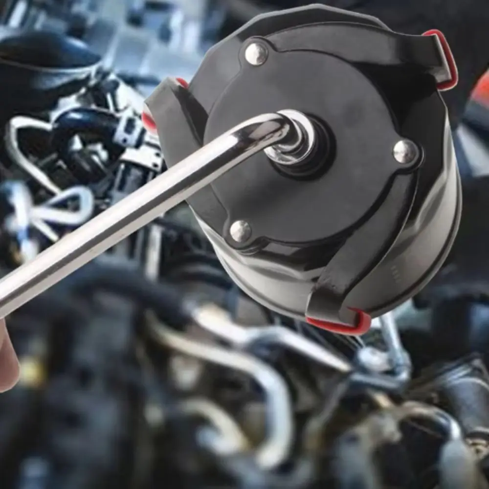 Ferramenta de remoção de filtro de óleo de aço de alta resistência, alcance de 60-100mm, mandíbula ajustável, ferramenta de 3 mandíbulas, design universal, interface especial