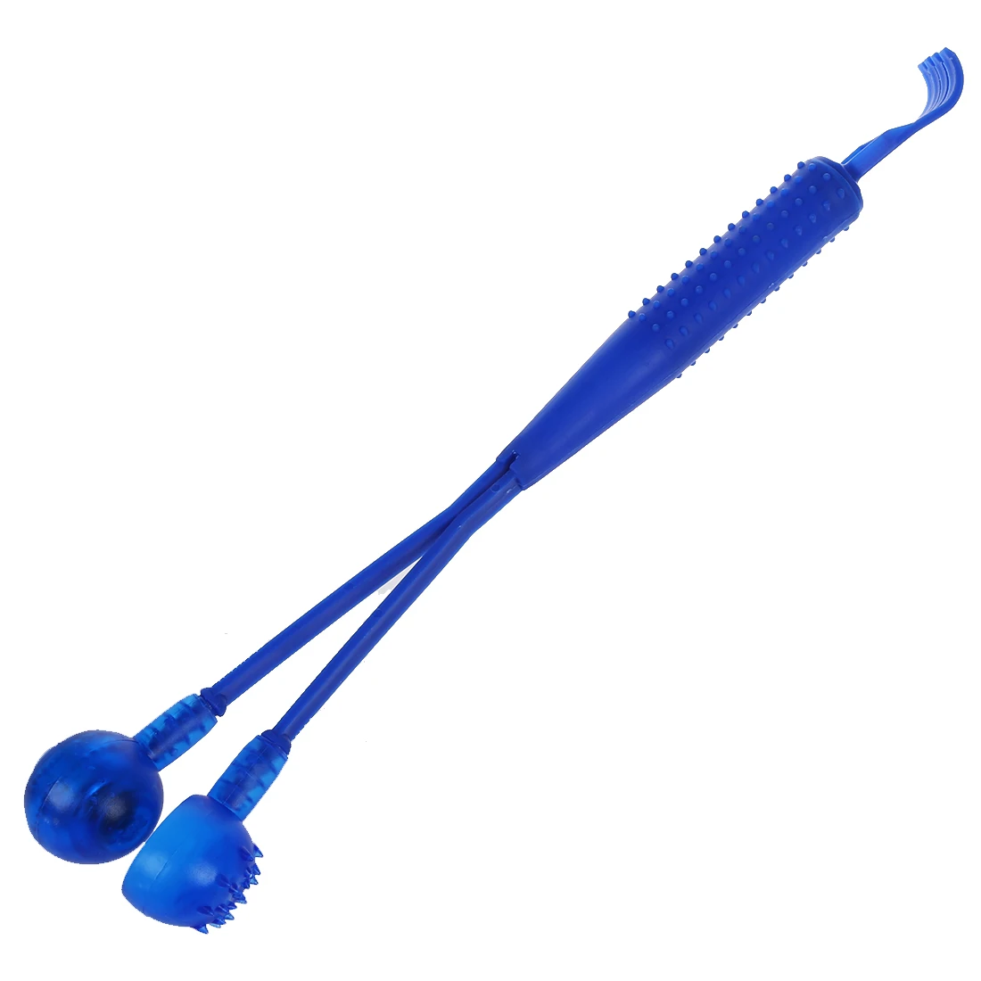 Plastic Blue 2 in 1 Magnetic Hammer Knock Massager Back Scratcher