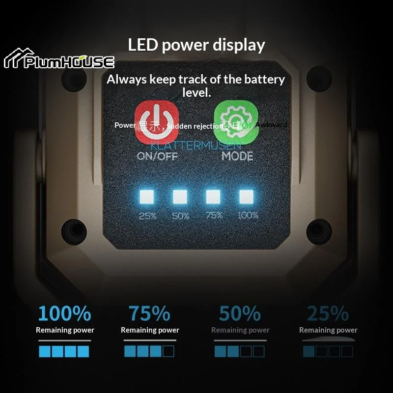 

Rechargeable LED Work Light Waterproof Inspection Lamp With Magnetic Base For Car Repair Emergency & Workshop Use