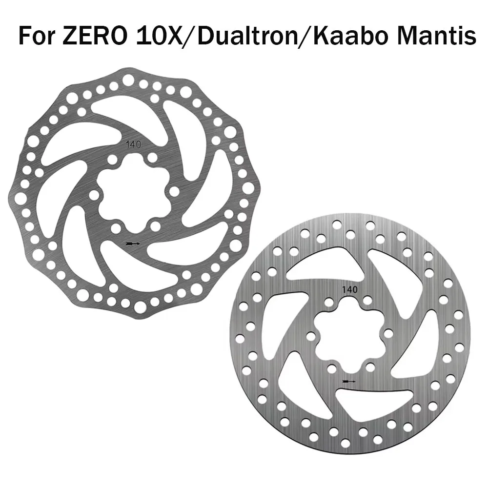 140mm Brake Disc Rotor 6 holes Electric Scooter Universal for ZERO 10X/Dualtron/Kaabo Mantis/Inokim/Speedway/Rockway Parts