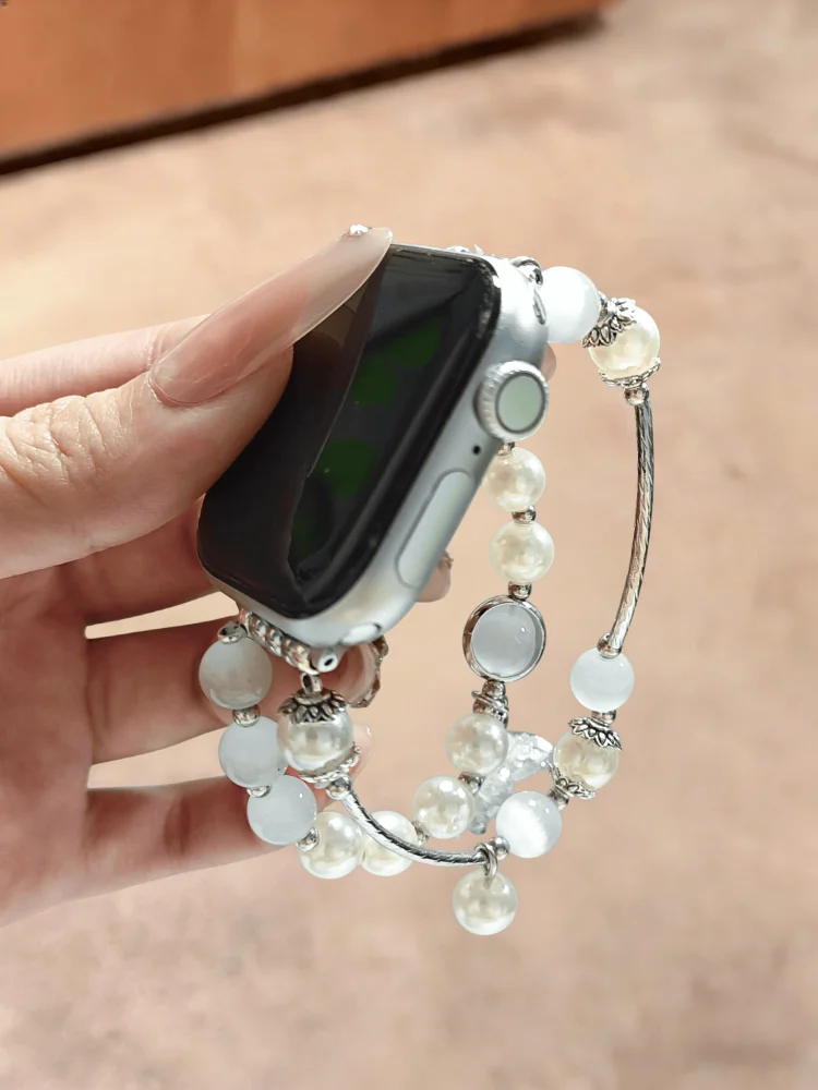 

1 simple and luxurious watch strap compatible with iWatch strap 38mm 40mm 41mm 42mm 44mm 45mm 49mm fashionable handmade strap
