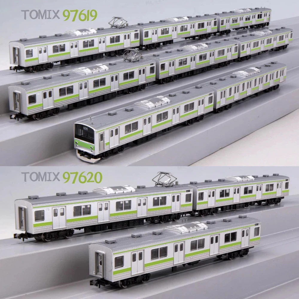 TOMIX N-type 1/160 Model Train Type 205 Commuter Tram 97619 97620 Green 11-car  Powered Train Set Boy's Toy Gift