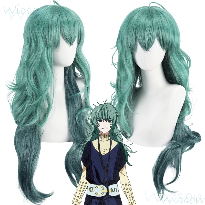 Anime Yoshimura eto Cosplaying The one-eyed King Wigs Green Gradient color Long For Woman Man Hot Sale Hair Party Hair Cosplay