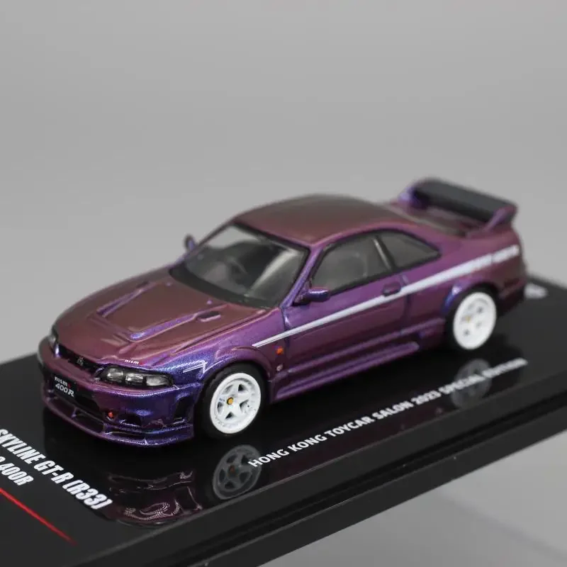 Inno 1:64 Nissan Skyline R33 GT-R GTR purple hongkong toycar salon 2023 special edition Diecast Model Car Kids Toys Gift