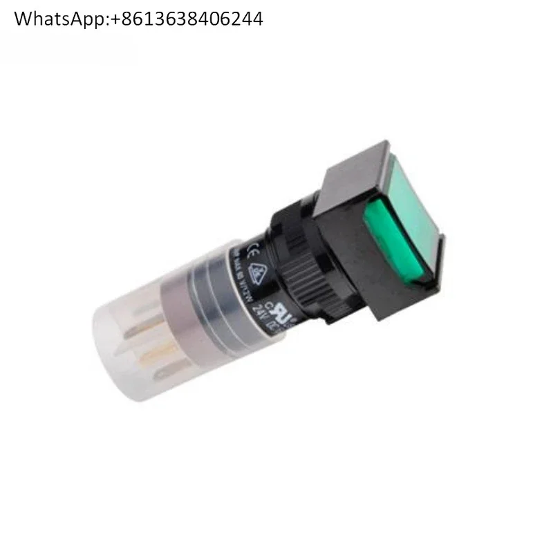 P16LMS2-1AB reset 6 pins, enter the DECA button switch, square P16LAS2-1AB self-locking