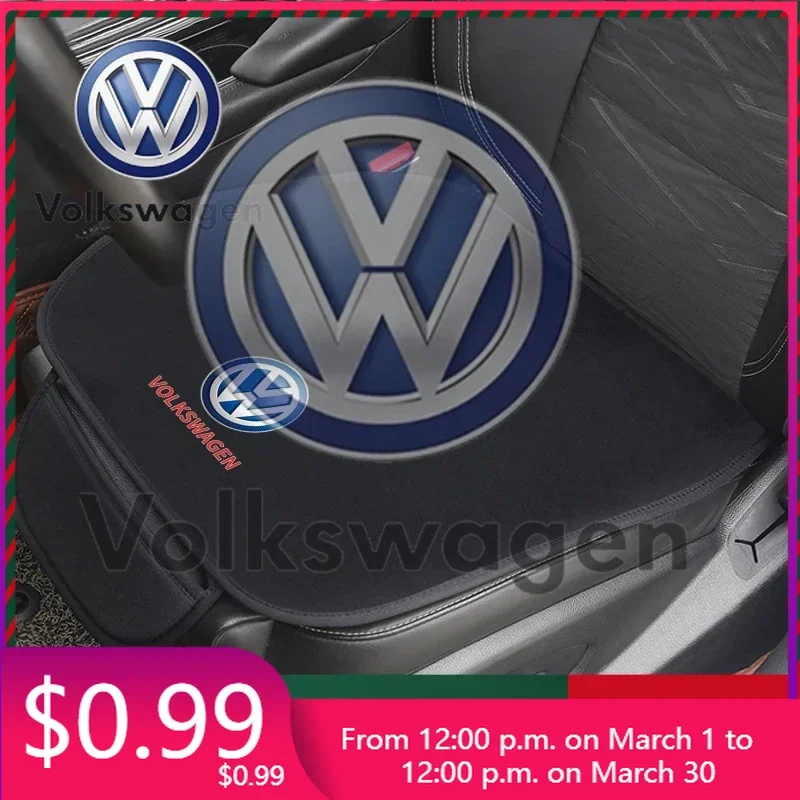 

For VW Volkswagen Car Sticker Car Seat Cushion Non-Slip Cover Ice silk Velvet Plush For VW Volkswagen Golf Polo Passat Tour