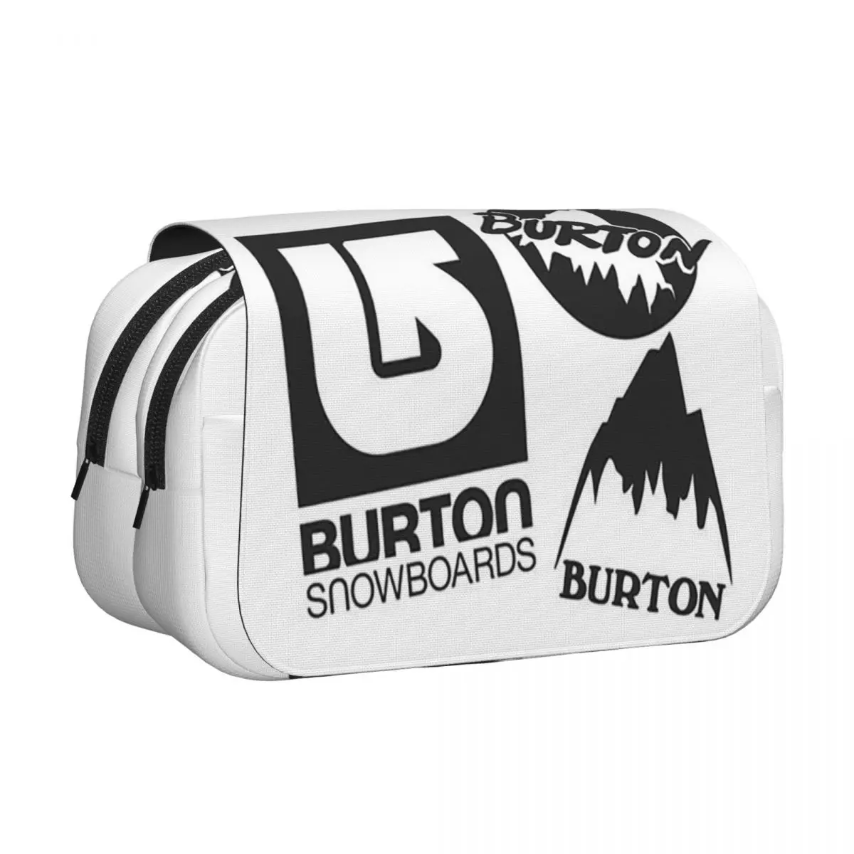 Estuches deportivos para lápices de la marca Burton, con diseño de snowboard, estuche rígido de cuero, gran capacidad, caja para lápices, bolsa para lápices, ideal para niños y para la escuela.
