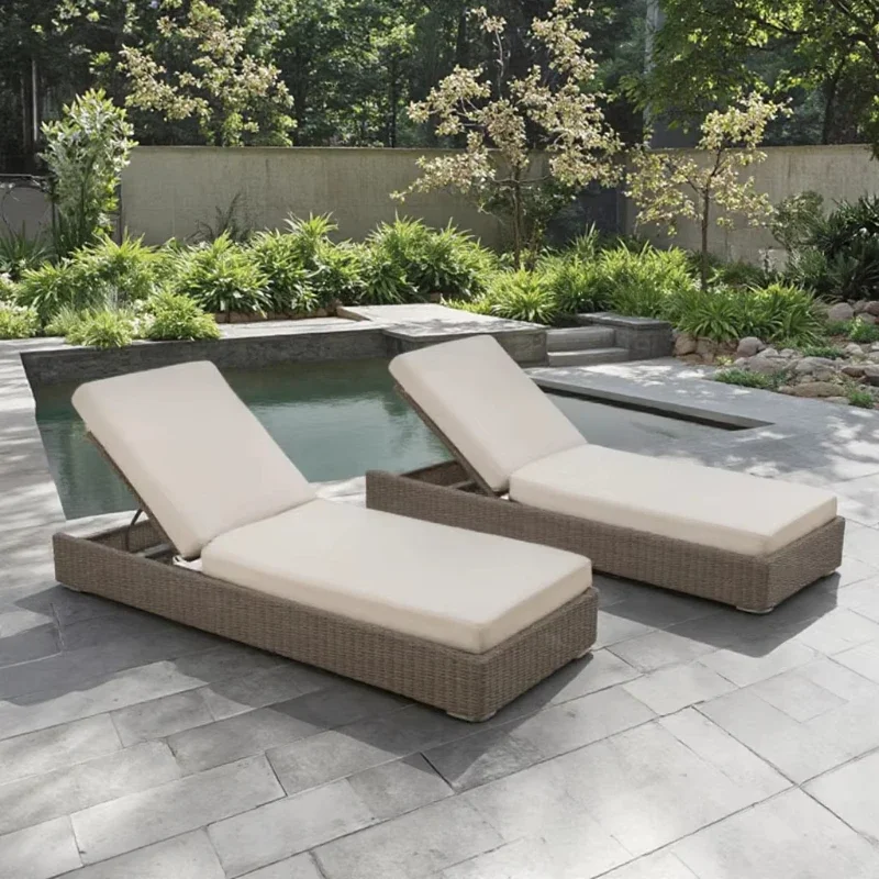 

Leisure garden furniture, rattan outdoor loungers