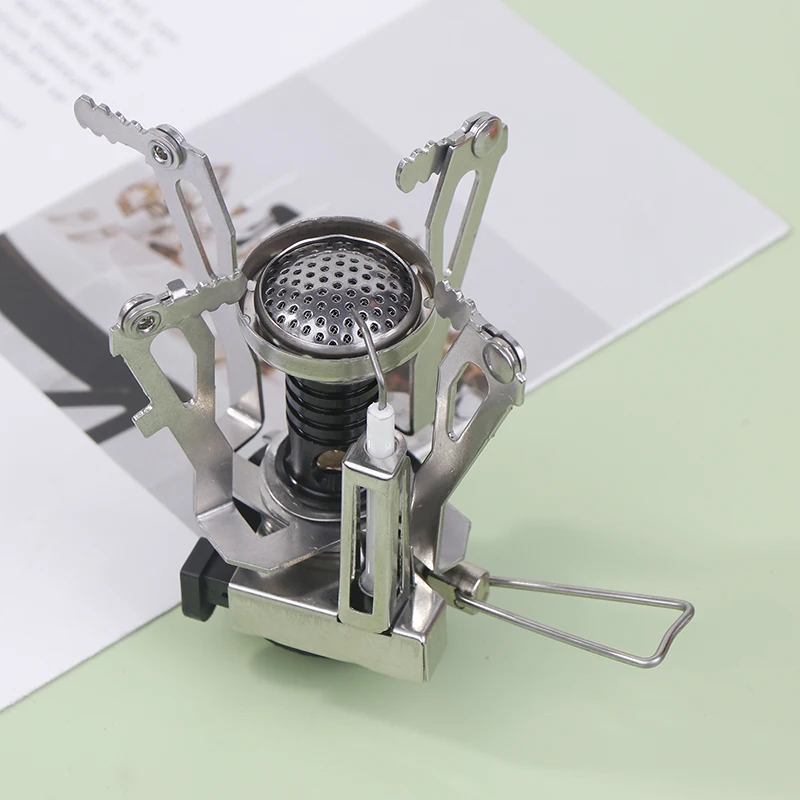 Foldable Camping One-piece Gas Stove Heater Portable Tourist Burner Outdoor Picnic Kitchen Equipment Supplies Survival Furnace