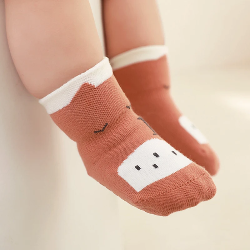 3 Pairs/Lot Baby Anti-Slip Socks Soft Cotton Toddler Socks Infant Newborn Floor Stockings For Girls And Boys Accessories