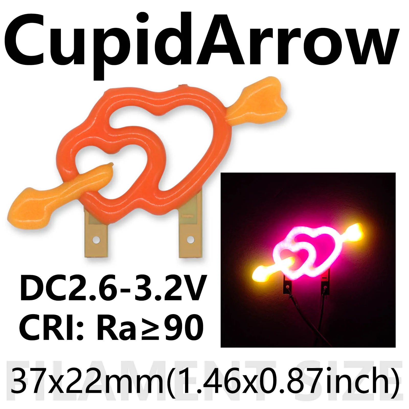 DC 3V LED Filament Rainbow Cactus Flower Cupid Arrow Creative DIY for Halloween Christmas Room Lighting Decoration Accessories