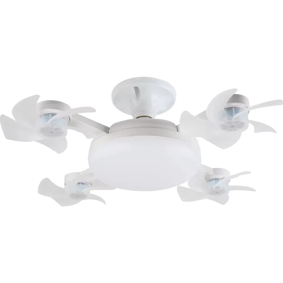 2026 Neue E27 Deckenventilator-Lampe Fernbedienung 110V 220V 3 Farben Einstellbar Modern für Zuhause Schlafzimmer Wohnzimmer