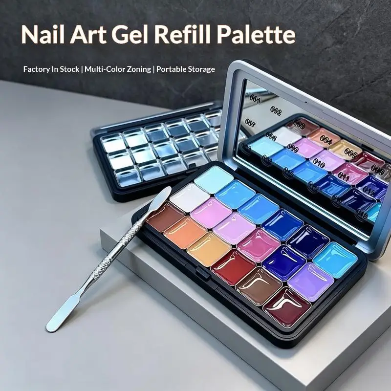 Multi-grids DIY Eyeshadow Palette Empty Matte Black Magnetic Makeup Palette Match By Oneself ABS Eye Shadow Palette