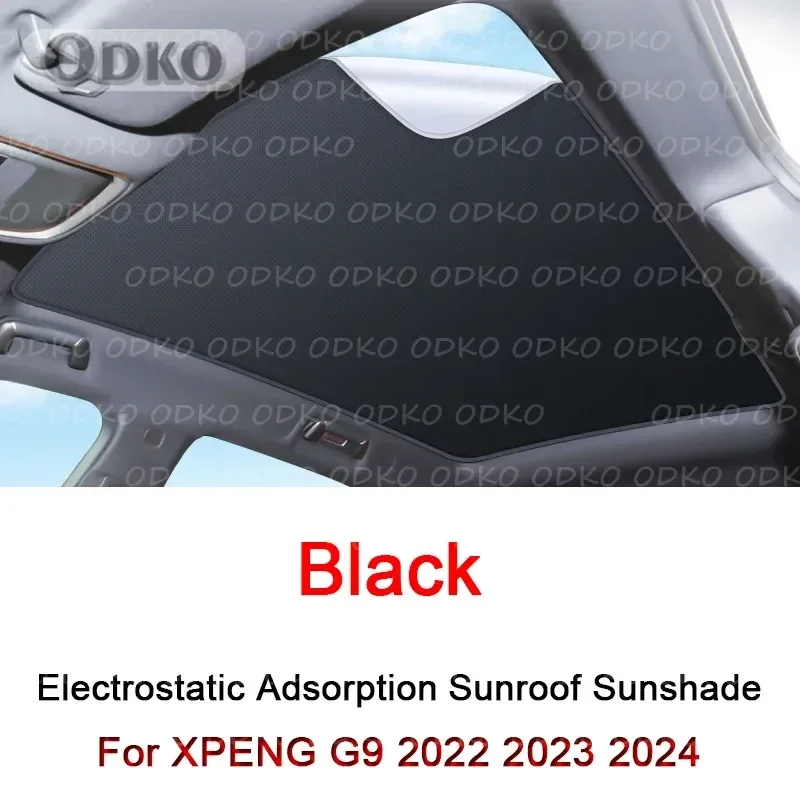 

Car Electrostatic Adsorption Sunroof Sunshade Covers For XPENG G9 2022 2023 2024 Heat Insulation Skylight Sticker Accessories