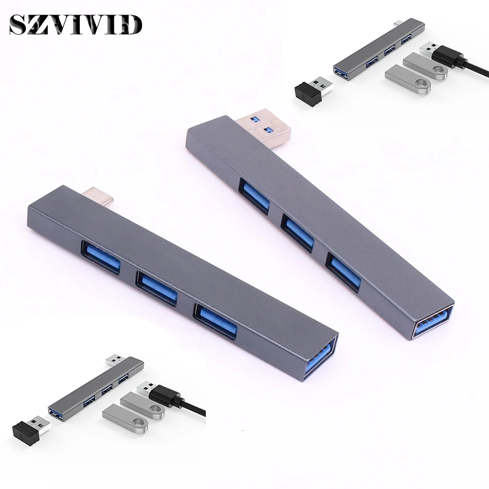 

Angle USB C Type C 3.1 HUB 4 Port Multi USB 3.0 Splitter OTG Adapter For Macbook Pro 13 15 Air Pro Computer Tablet Accessories