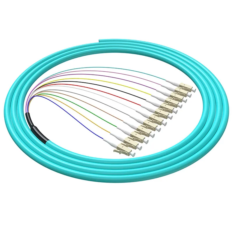 

10PCS Fiber Optic Pigtail Assemblies, 12 Fibers LC SMF Singlemode MMF Multimode LSZH UPC Pigtails for Fusion Splice Tray 1.5m