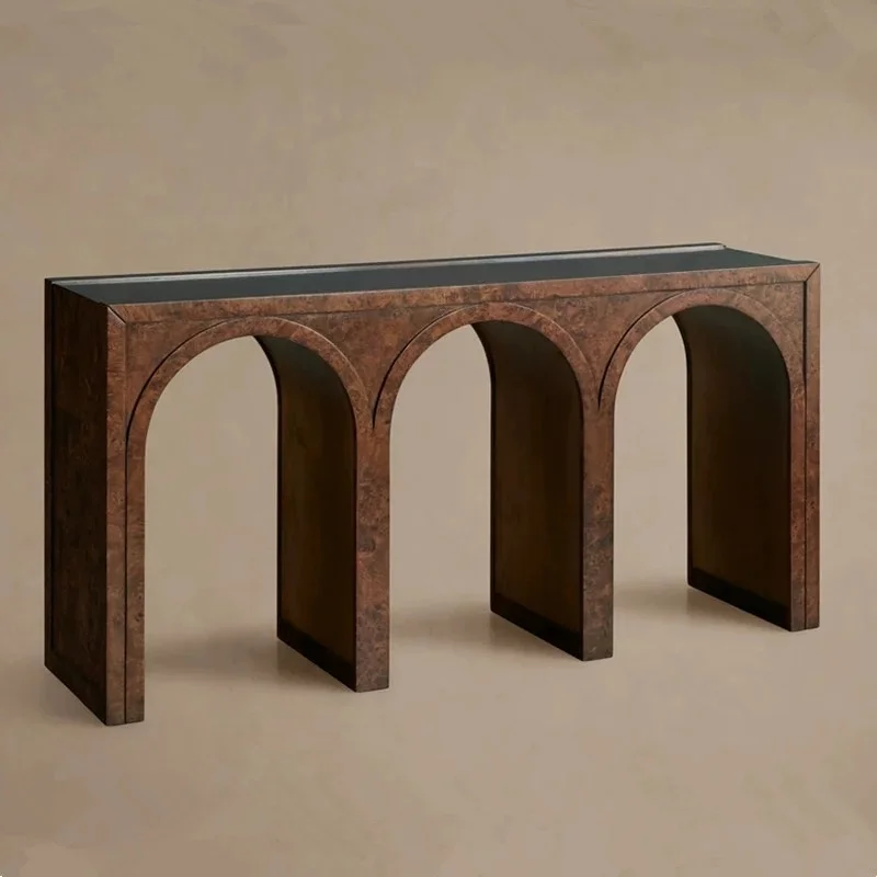 

Tree Tumor Decorative Entrance Console, Creative Geometric Irregular Art, Corridor Decorative Table