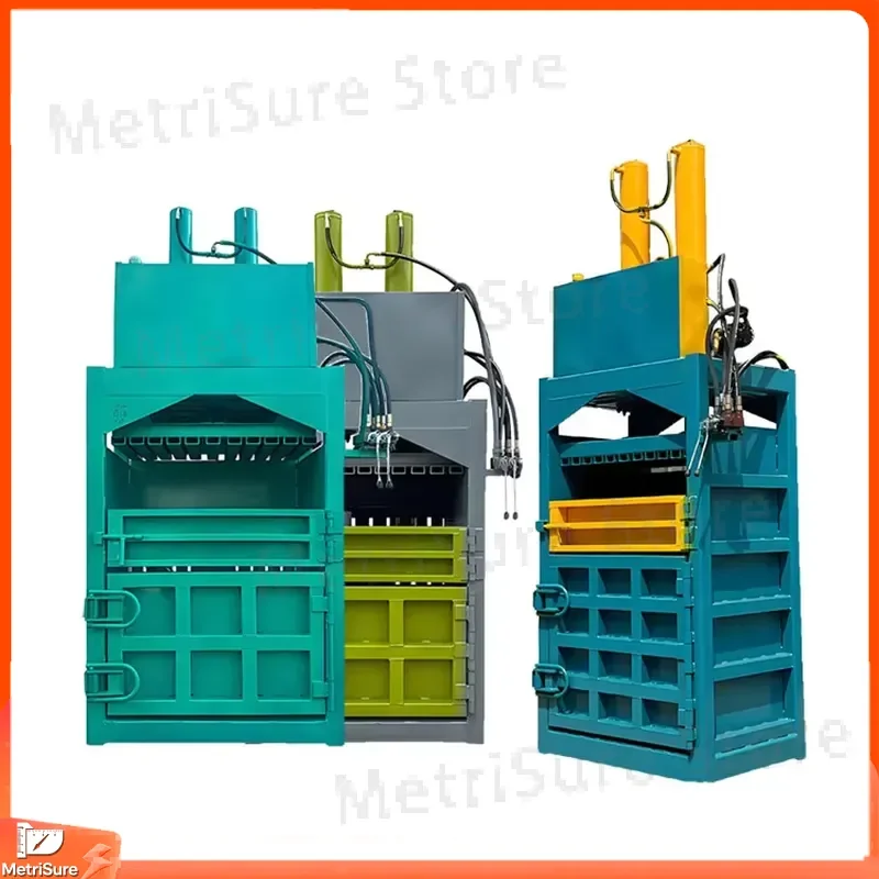 Vertical Hydraulic Baler for Waste Paper Recycling Cardboard Plastic Metal Scrap Compression Industrial Waste