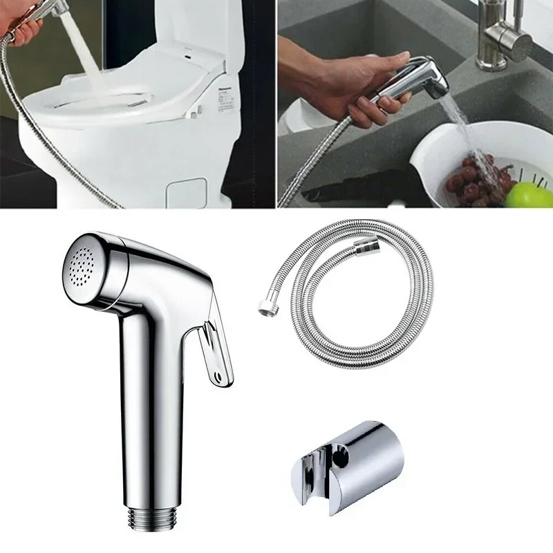 Spray Sprayer kit Hose Holder Toilet Bathroom Hand Held Handheld Diaper