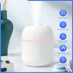 220Ml Luchtbevochtiger Ultrasone Mini Auto Aroma Diffuser Draagbare Usb Etherische Oliën Zuiveraars Led Lamp Home Geurproducten