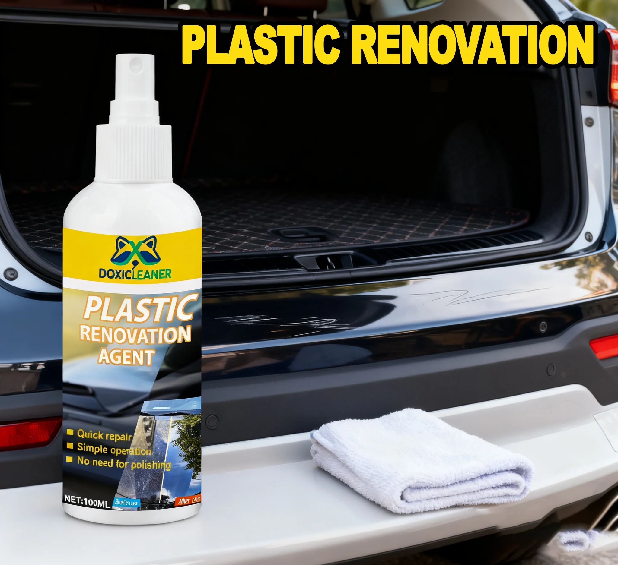 شمع تجديد داخلي للسيارة للأجزاء البلاستيكية من الجلد اللامع لحماية الإطارات وإصلاح أصفر الزيت وطلاء كريستال نانو للخدش #2